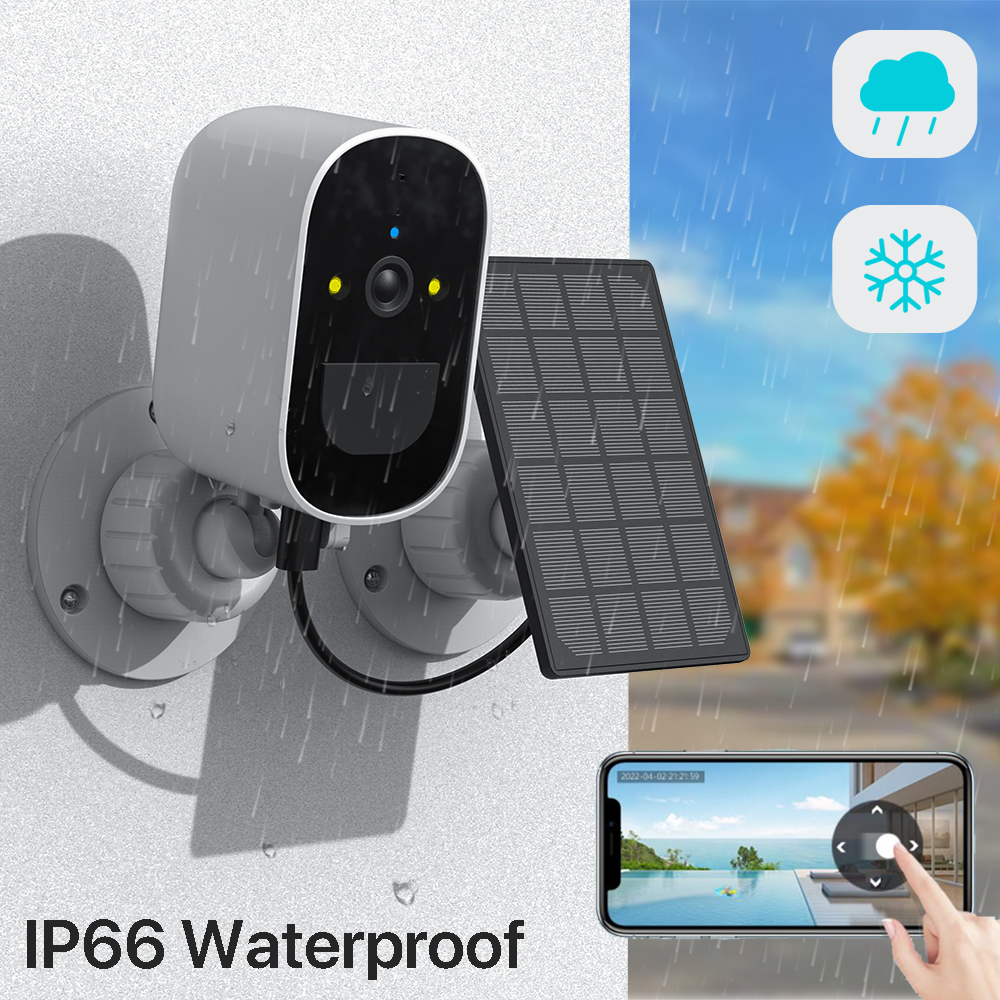 Cámara IP WiFi Panel Solar alimentado por batería seguridad exterior inalámbrica 1080P HD vídeo CCTV vigilancia PIR detección humana iCSee