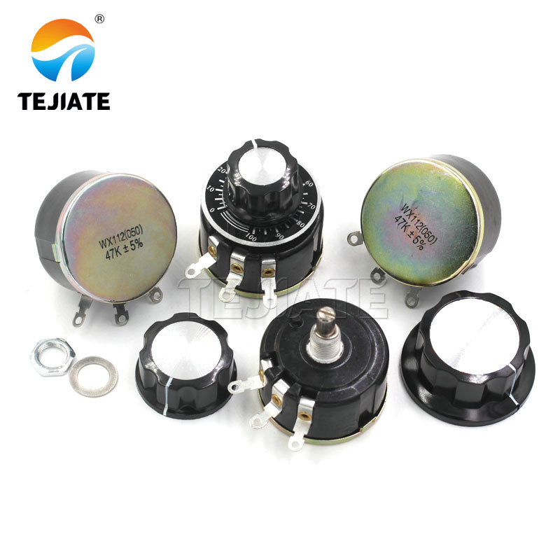 WX112 WX050 5W single turn wire wound potentiometer 100R 1K 2K2 4K7 10K 22k 47k