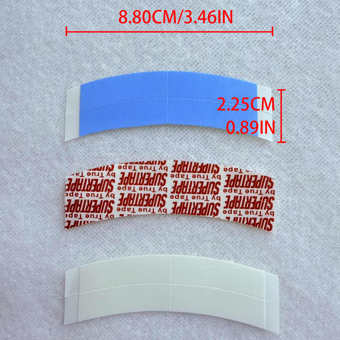 36 Stück gebogenes Walker-Klebeband, doppelseitiges Ultra-Hold-Klebeband, Haarsystem-Klebeband, Hold Bonding-Kleber für Salon-Spitzensystem und Herren-Toupet