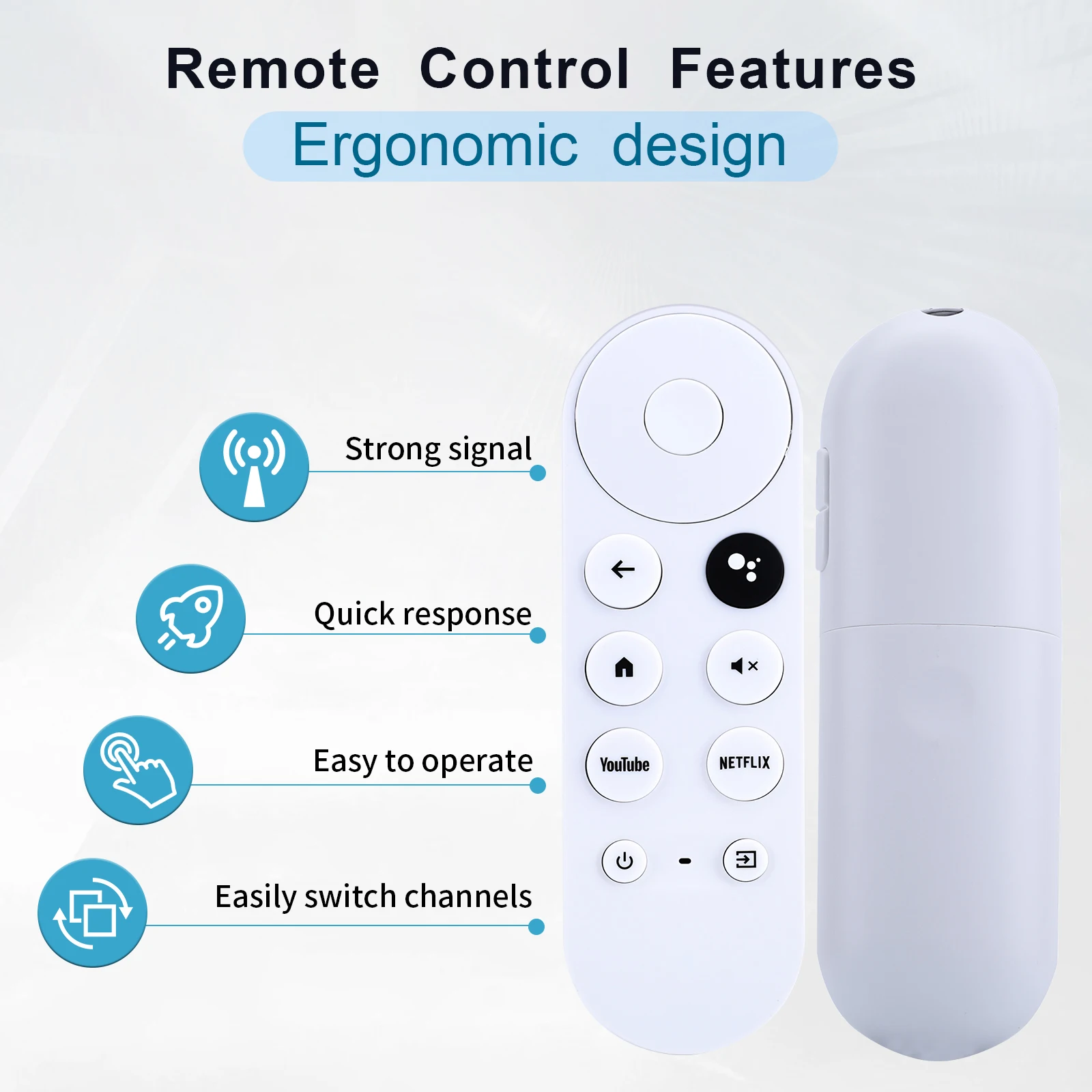 Sostituzione per Google-Chromecast-Remote, per Chromecast con telecomando Google Tv e Google Tv Streamer