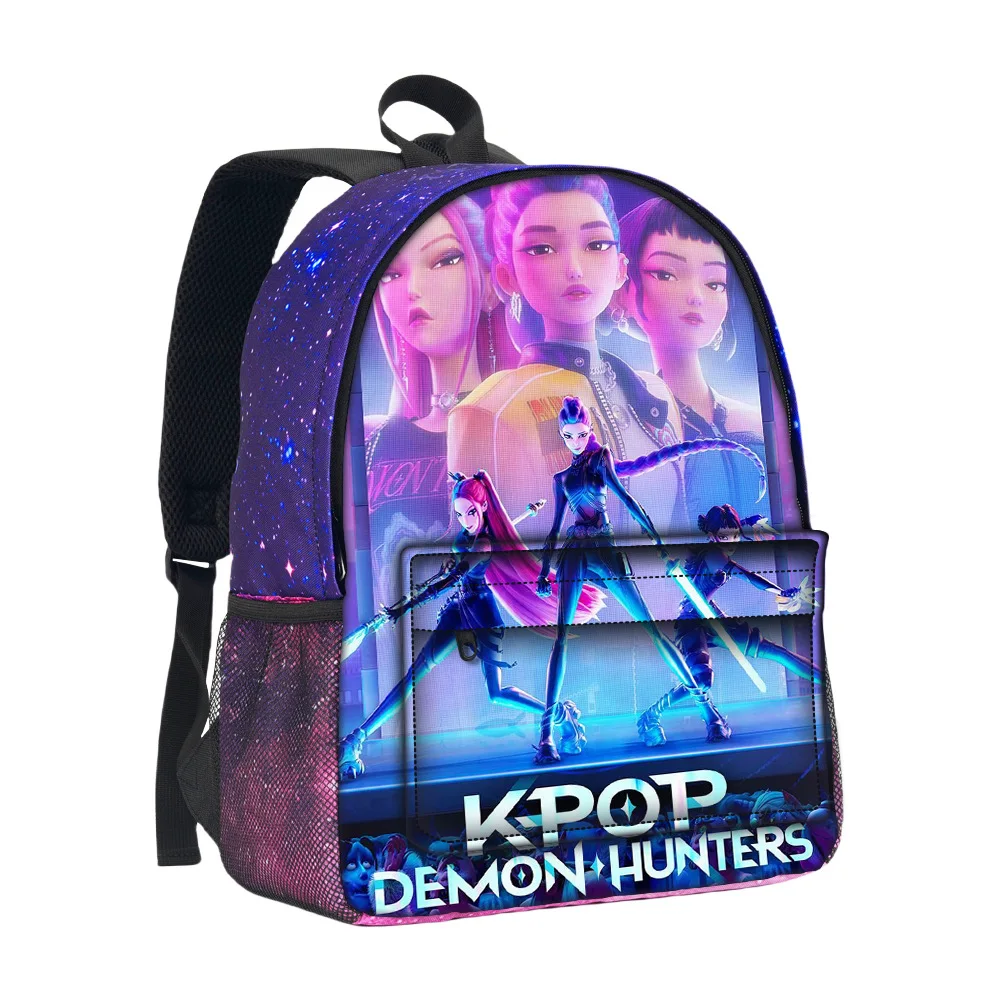 Рюкзак Huntrix Kpop Mochila, школьная сумка для мальчиков и девочек, модный рюкзак со звездным небом, школьный рюкзак с 3D рисунком для детей, сумки