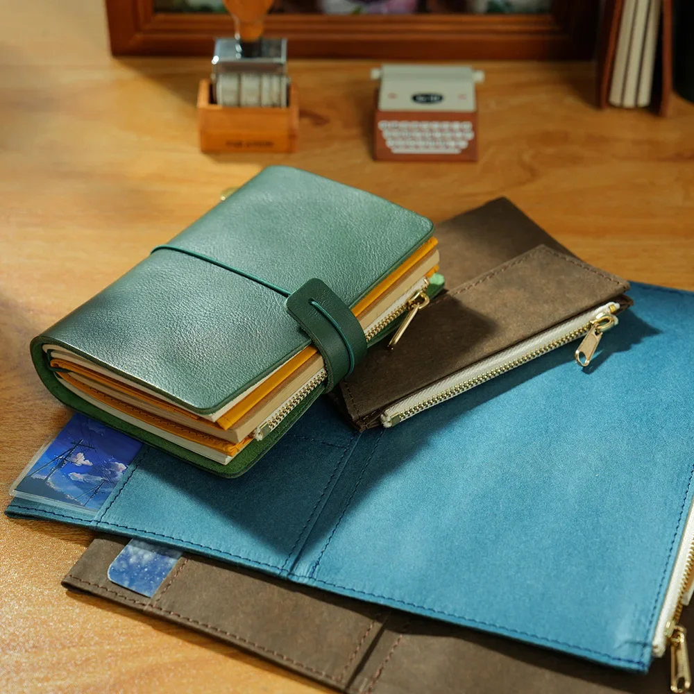 Zipper File Storage Bag for Travel Notebook Washable Special Paper Pocket Card Holder Bill Pouch Folder Stationery Accessories