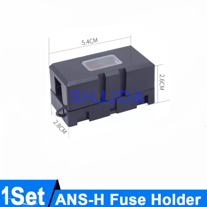 1Set ANS-H 1-Way Midi Fuse Holder ANS-8 20A 50A 70A 80A 100A 120A 150A 200A Safety Plate Base Car Carrier Fuse Box Bolt Type