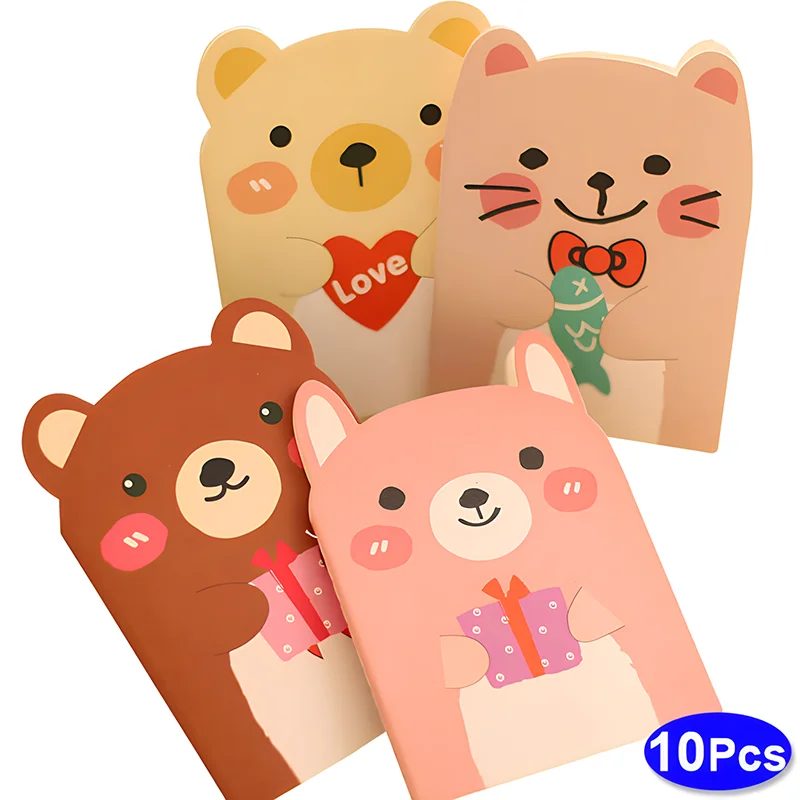 10Sets Retro Kleine Notebooks Kawaii A7 Blank Mini Nette Planer Tagebuch Hinweis Notizblock Ästhetische Journal Kinder Schreibwaren Agenda Sache