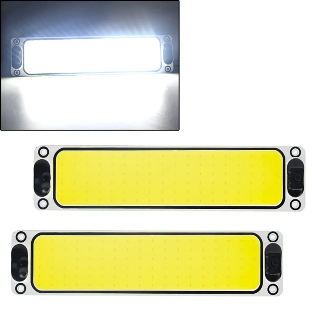 1x branco cob 108 smd led 12v 24v painel cúpula lâmpada auto interior do carro placa de leitura luz teto interior lâmpada com fio