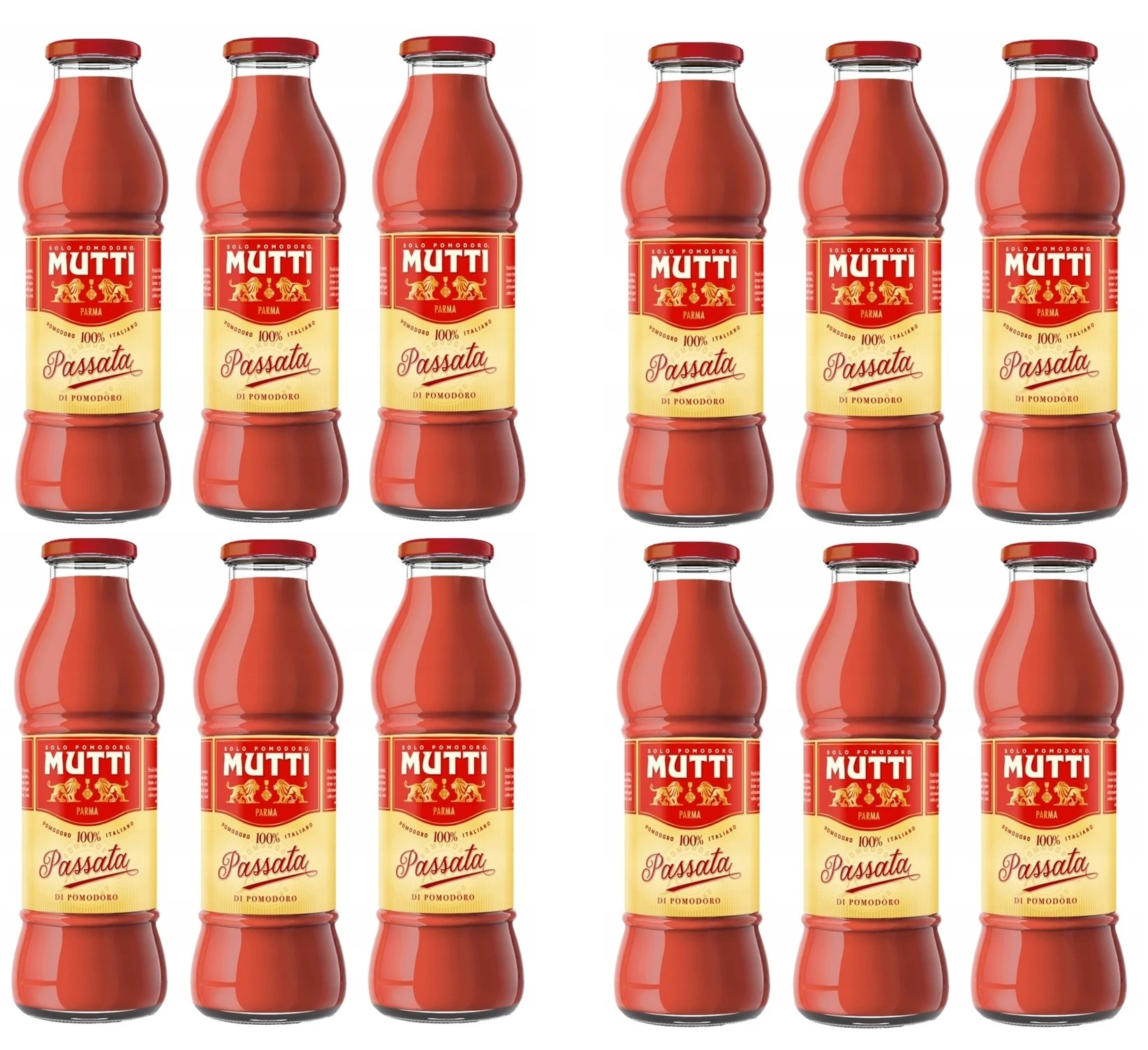 Włoska passata pomidorowa - Mutti duża Zestaw 12x700g