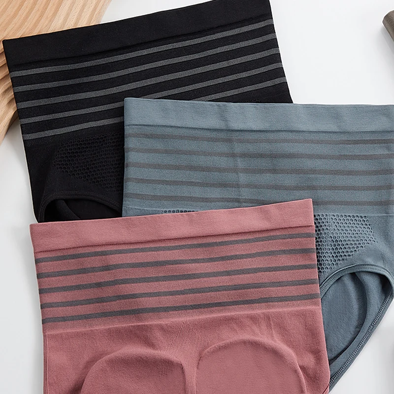 Calcinha de cintura alta para mulheres, confortável, respirável, elástica, maternidade pós-parto, aperta, elevação da barriga, quadris