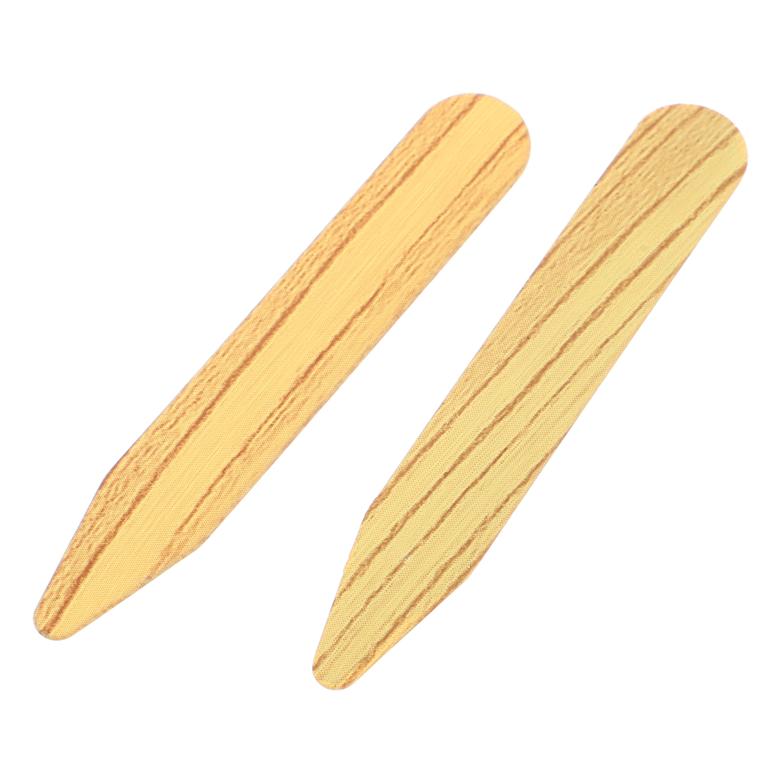 1 пара пластиковых подставок с отделкой под дерево для поддержки воротника рубашки, мужские классические рубашки, вставки для воротника, стабилизаторы