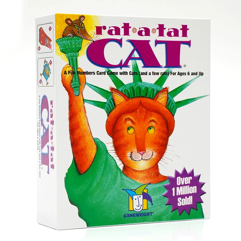 Rat a Tat Cat - Jogo de cartas de números divertidos com gatos (e alguns ratos) para idades de 6 anos ou mais ﻿