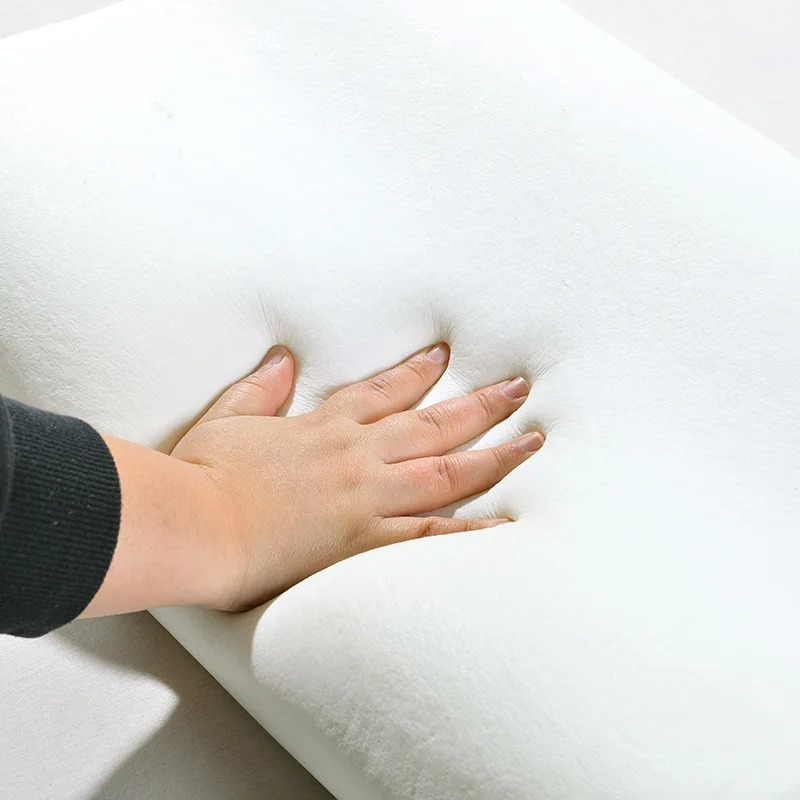 Almohada de memoria de rebote lento, soporte para el cuello, núcleo de almohada espacial de espuma viscoelástica