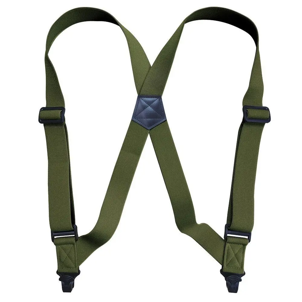 Clip laterale in plastica regolabile bretelle da uomo bretelle elastiche bretelle a forma di X bretelle larghe 3.8cm 2 Clip bretelle per pantaloni