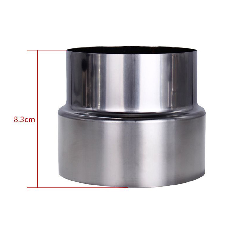 Tubo de escape de combustão de aço inoxidável reduzindo junta adaptador de chaminé tubo de fogão acessórios de ventilação doméstica