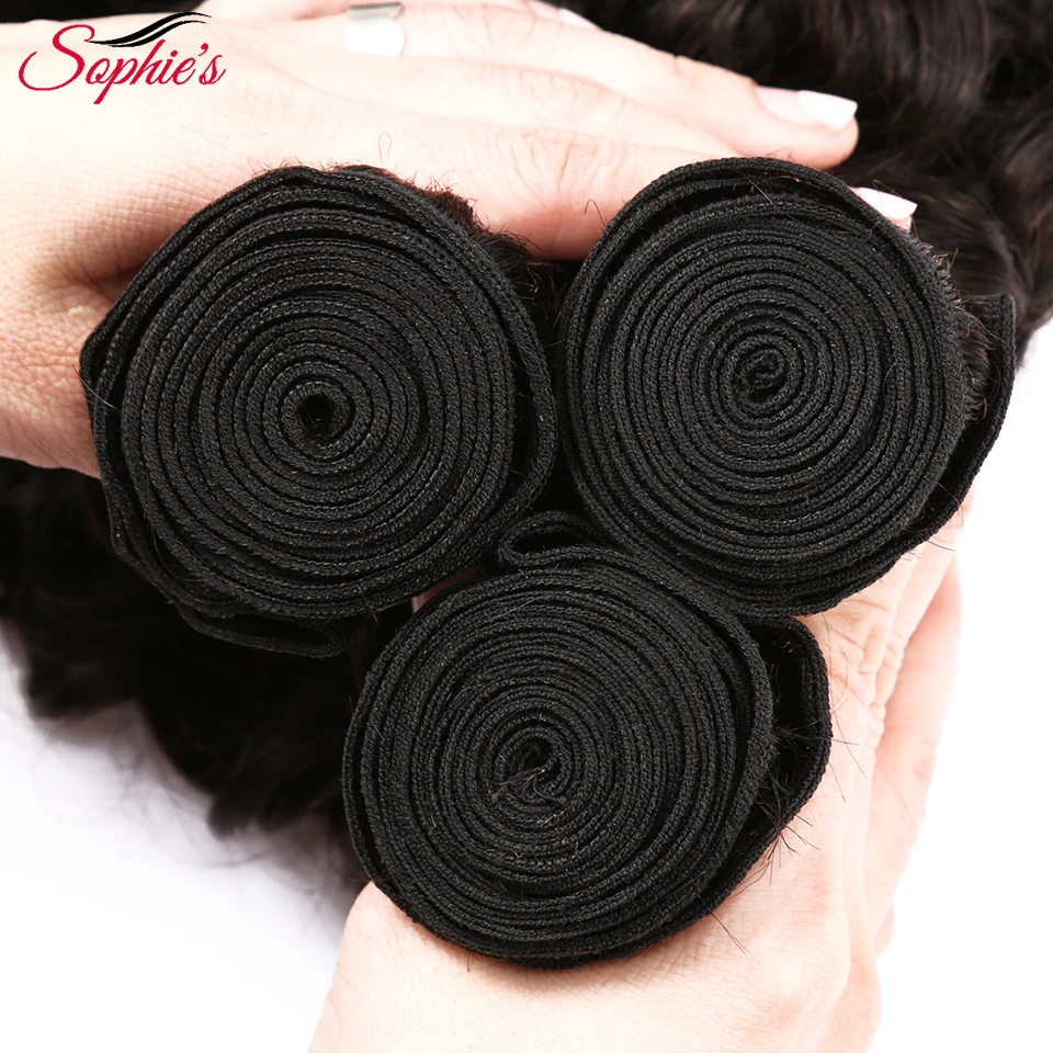 Của Sophie Tóc Bó Brasil Remy Tóc Sóng Nước Bó Đôi Sợi Ngang Tóc 8-26 Inch