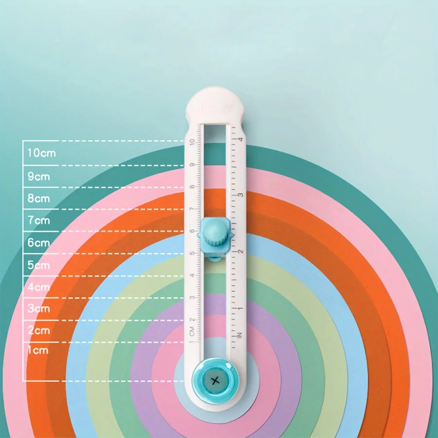 360° Adjustable Circle Cutter - Precision Scrapbooking Tool for Perfect Circular Paper Cuts - Ideal for Craft Enthusiasts，office