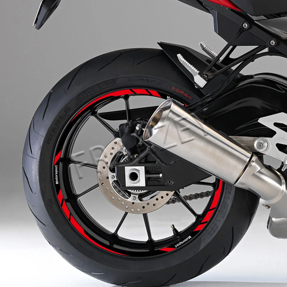 For F900R F800R F900XR S1000RR S1000R S1000XR R1200R R1250RS Motorcycle Wheel Sticker Rim Decal Hub Stripe Tape Accessories