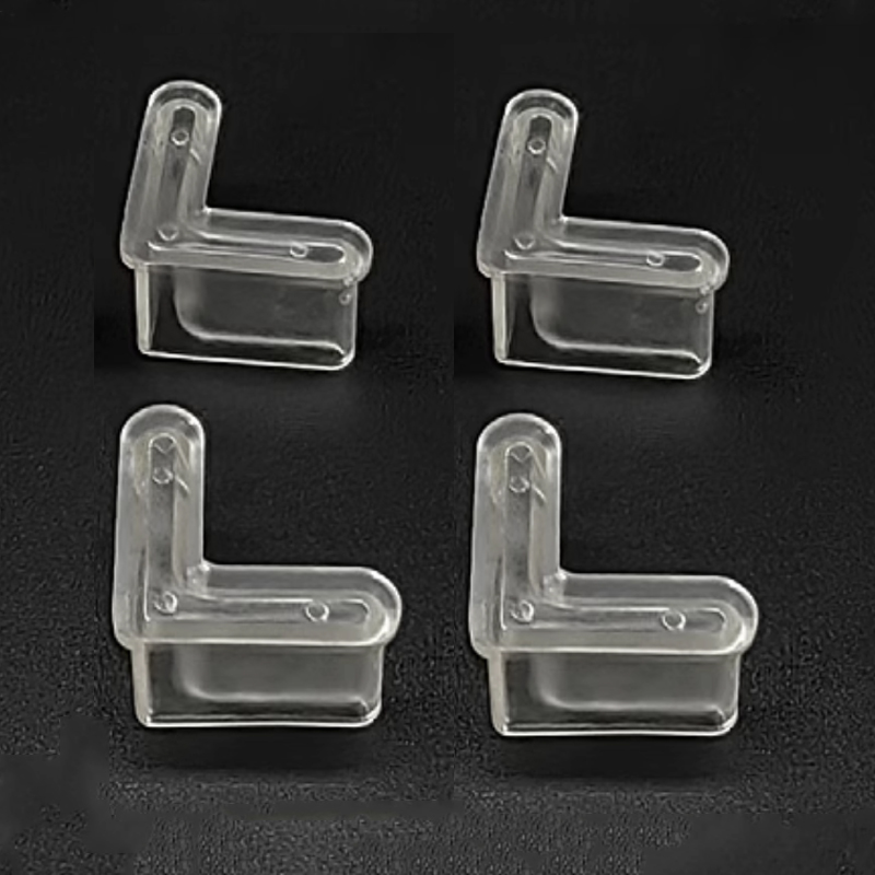 Base de goma tipo L, almohadilla antideslizante para pies, barra angular ranurada, estante para pies triangulares, cubierta protectora para pies de cama de hierro, 2-10 Uds.
