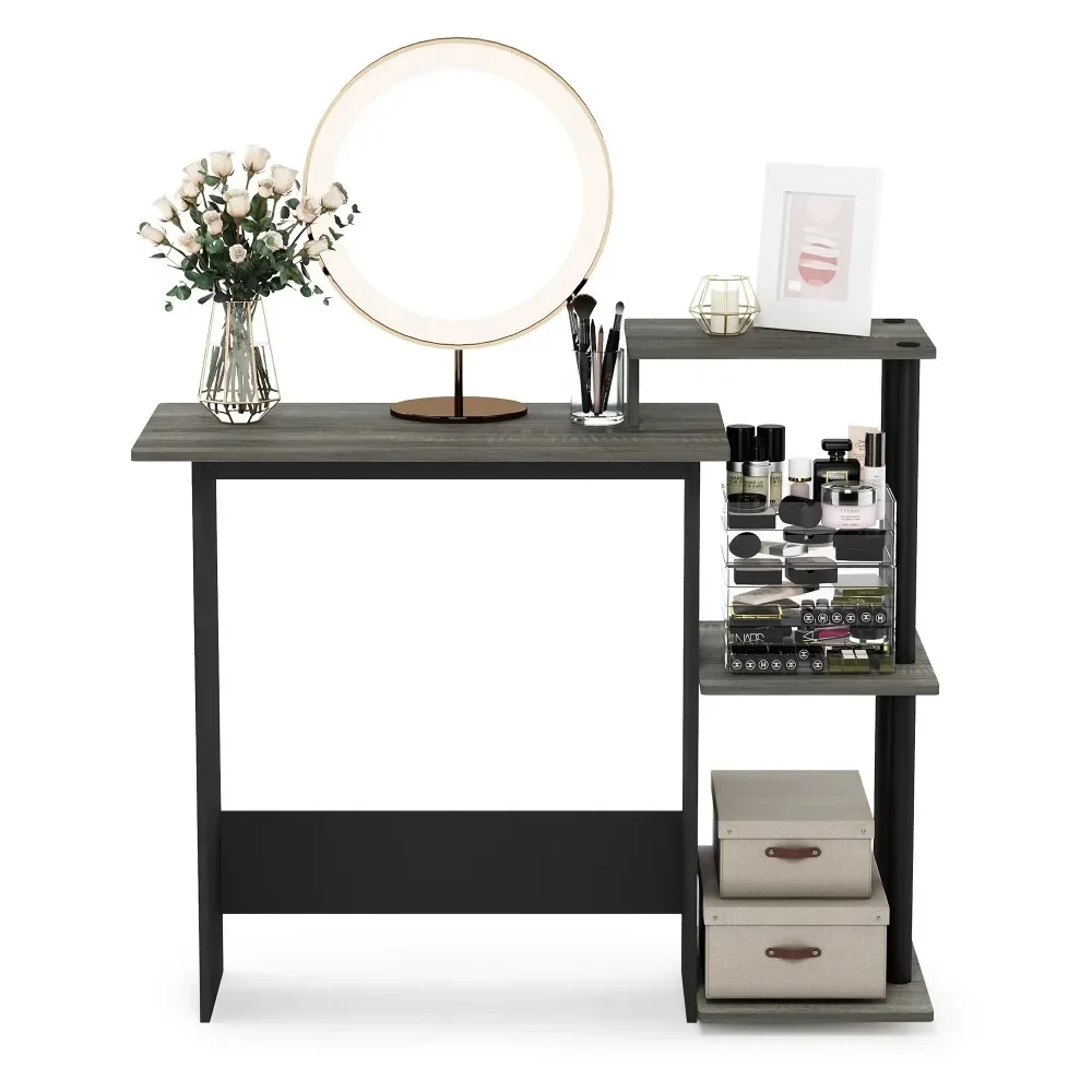 Table Computer Desk Efficient Home 15.6 in X 39.6 in X 33.6 in Composite Wood Portable Computer Desk Room Desks French Oak/Black