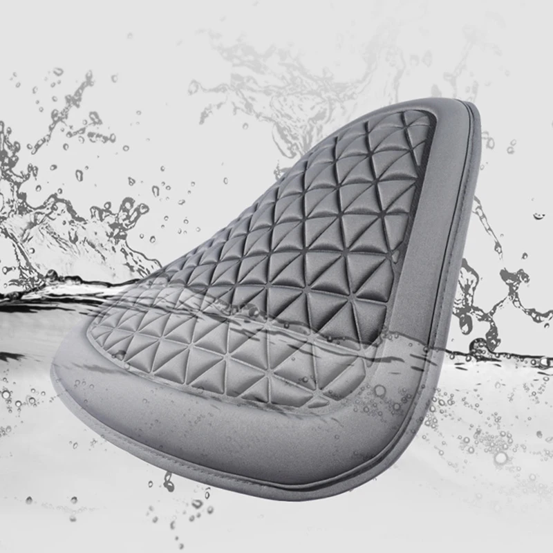 Funda de asiento de coche de tela transpirable, cojín de asiento universal, 3D, triangular, cóncavo y convexo, relieve de cadera, cuatro estaciones