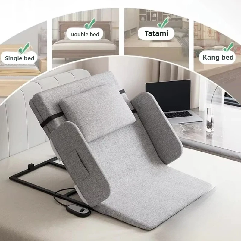 Encosto de elevação automática, elétrico, assistência para casa, idosos, almofada de cama de enfermagem, levantador de costas automático