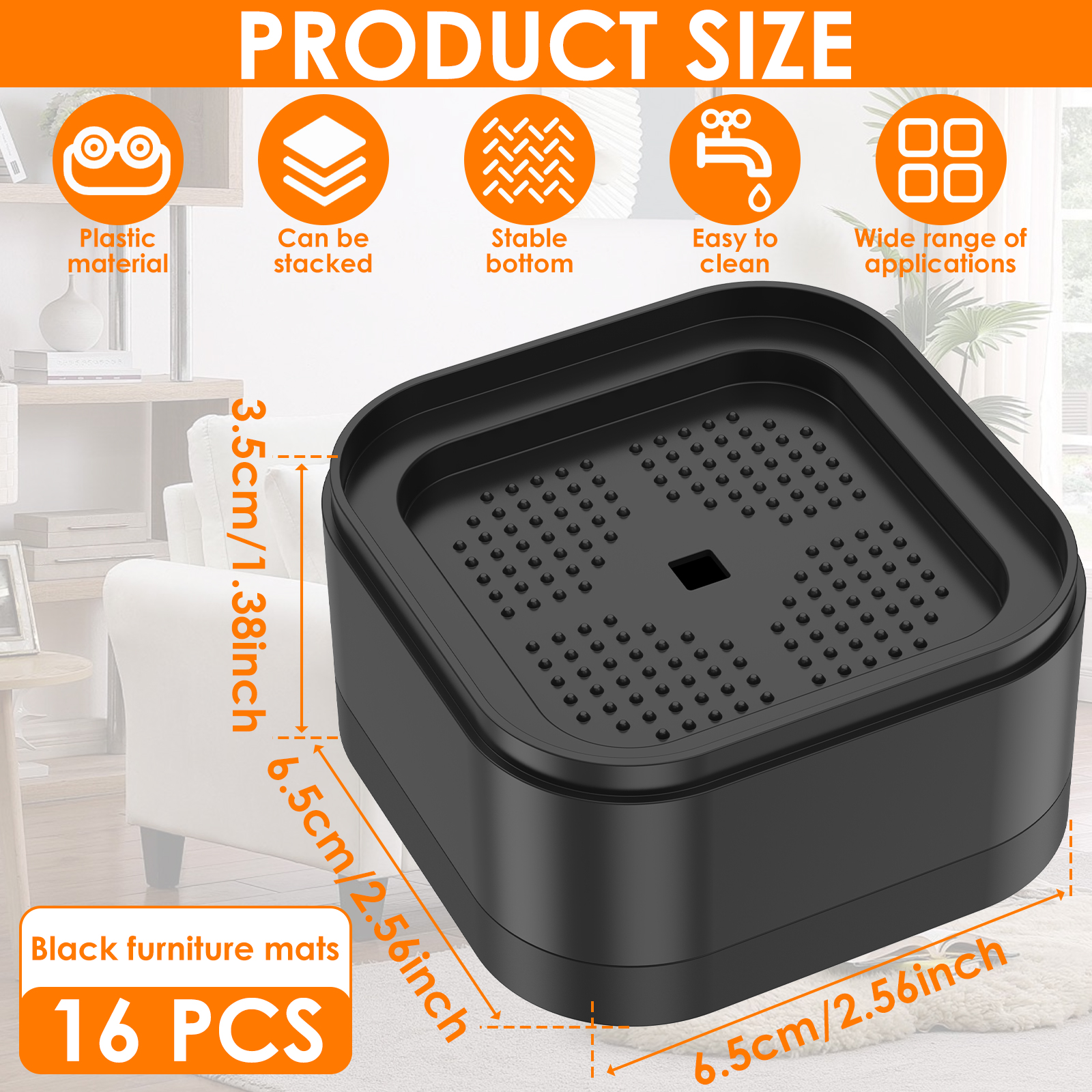 8/16 Stuks Meubels Risers Zware Bed Stoel Tafel Verhoging Voet Pad Antislip Vloer Protecto Meubels voeten Been Lift