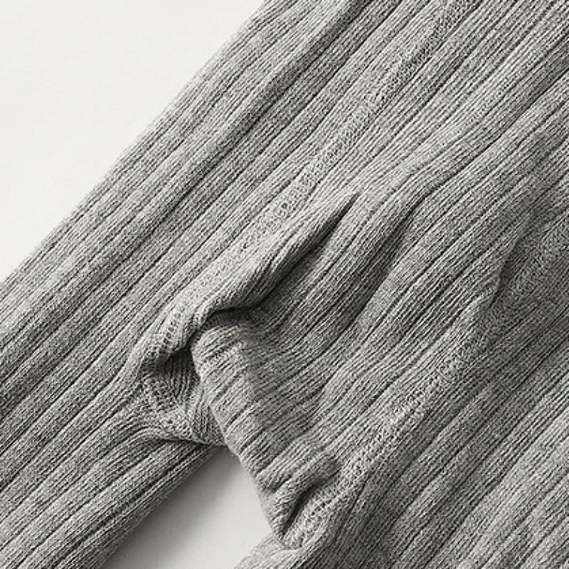 2025 베이비 스타킹 소녀 스트레치 레깅스 바지 봄 가을 겨울 유아 어린이 니트 바지 핑크 옐로우 화이트 색상