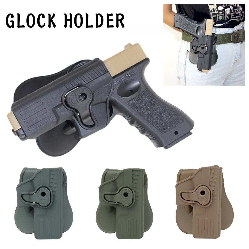 Funda para pistola Glock izquierda/derecha, funda para pistola Glock 17 19 22 26 31, fundas para pistola, funda de caza Airsoft