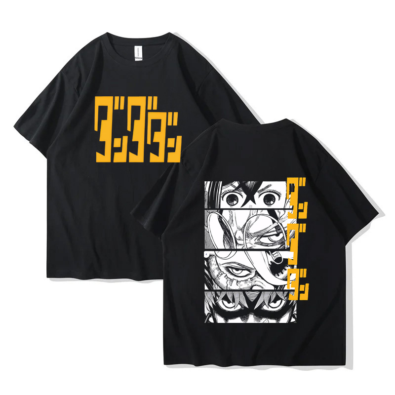 dandadan 高品質綿 EU サイズ tシャツアニメ男性 tシャツコミックマン服