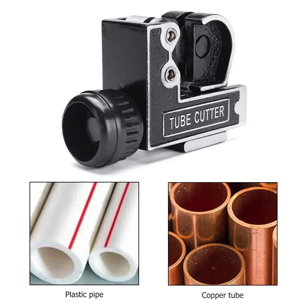 STONEGO Micro Manual Copper Tube Cutter - 3-28mm (1/8" to 1-1/8"), High-Quality Steel for Precision Cutting for Plumbing and DIY