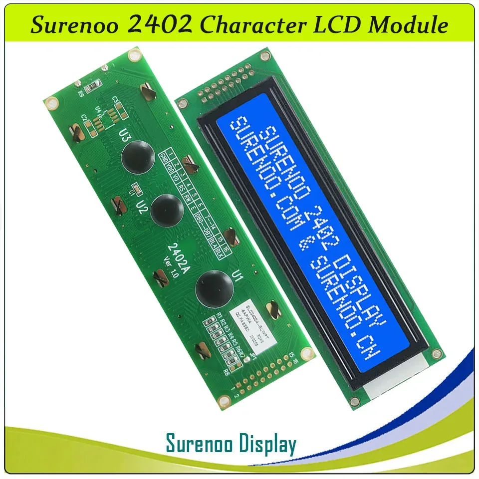 242 24X2 2402 Nhân Vật Module LCD Màn Hình Hiển Thị Màn Hình LCM Xanh Dương Vàng Xanh Có Đèn Nền