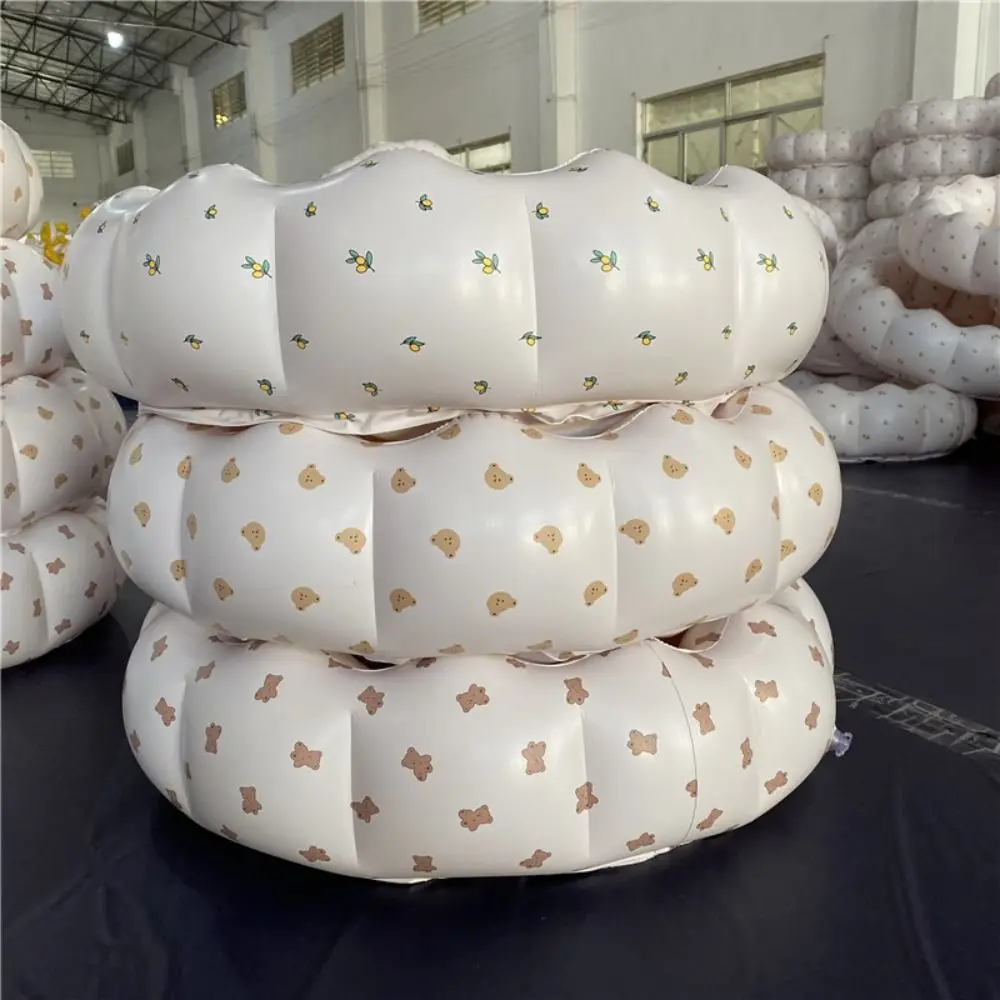 Urso Piscina Inflável Olive Pit Fence PVC Ball Pit Fence Forma de pétala Estilo coreano Banheira de água do jogo Esteira de lugar sensorial