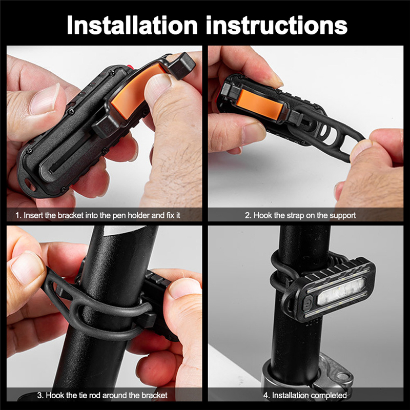 LED vermelho e azul ombro polícia luz com clip, luz de segurança piscando, carregamento USB