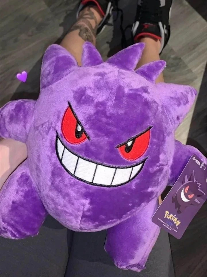 Gengar Peluche Pokemon Gengar Farcito Bambola Diavolo Peluche Divertente Anime Pikachu Peluche Kawaii Hobby Collezione Regali di Natale