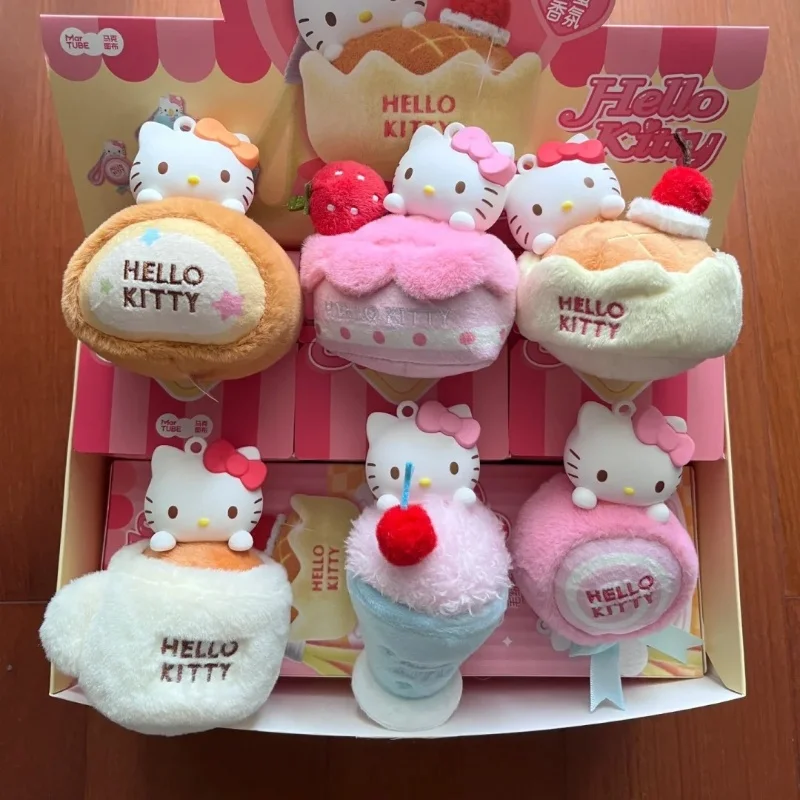 Miniso Original Hello Kitty dulce taller serie aromaterapia felpa caja ciega colgante decoración muñeca ornamento juguetes regalo de cumpleaños
