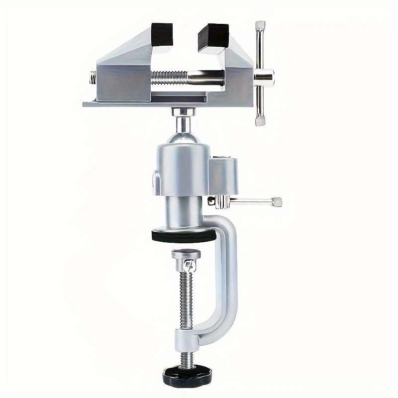 Étau de banc rotatif 360 °   Support de meuleuse réglable pour projets de perçage de bijoux en bois et métal, mécanisme de serrage en métal