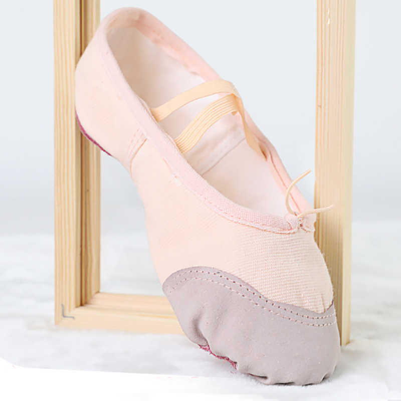 CLYFAN Zapatillas de ballet de lona para baile, zapatillas para niños y mujeres, zapatillas de ballet para bailar