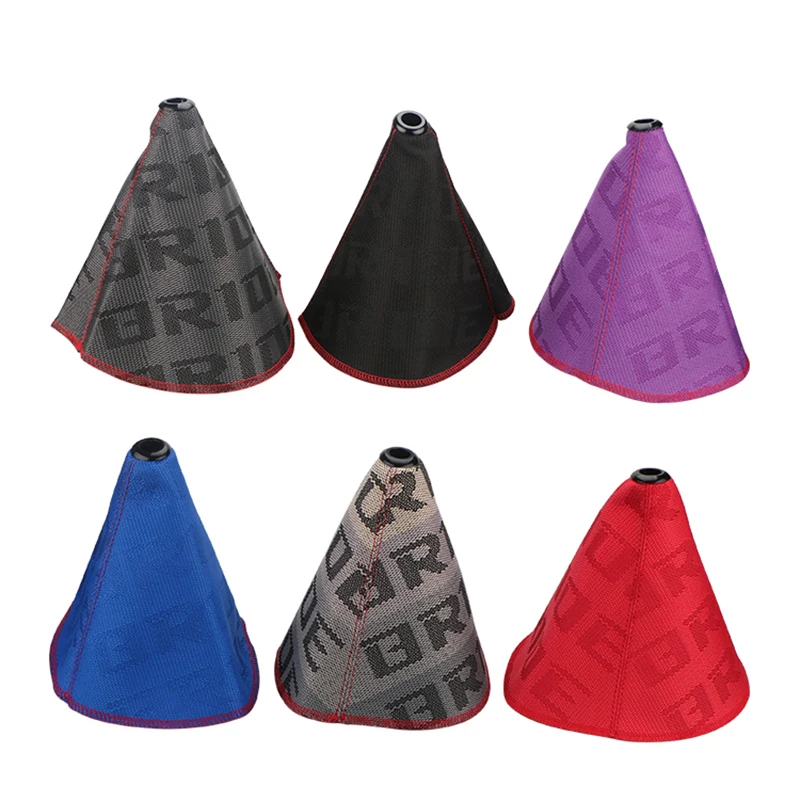 JDM สไตล์เจ้าสาวผ้าใบ Universal SHIFT LEVER KNOB BOOT COVER Racing SHIFT KNOB Collars