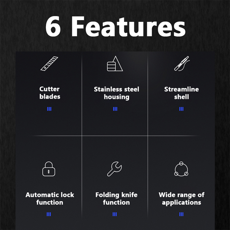 Резак для бумажных коробок Deli хозяйственный нож с выдвижным лезвием из нержавеющей стали с лезвием на 30 градусов, функция самоблокировки, безопасный резак, товары для творчества