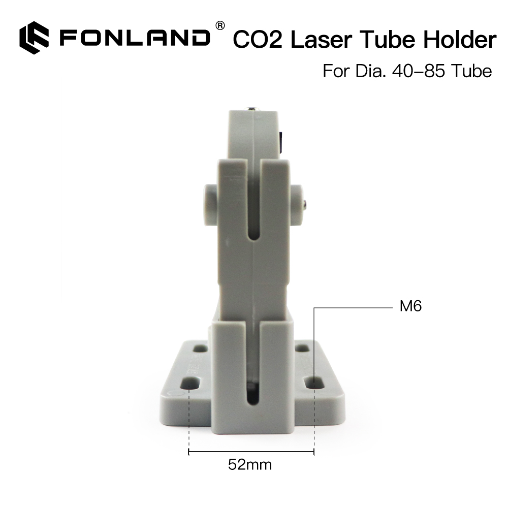 FONLAND CO2 Laser Ống Giá Đỡ Hỗ Trợ Gắn Linh Hoạt Nhựa 50-80Mm Cho 50-180W Chữ Khắc Laser máy Cắt
