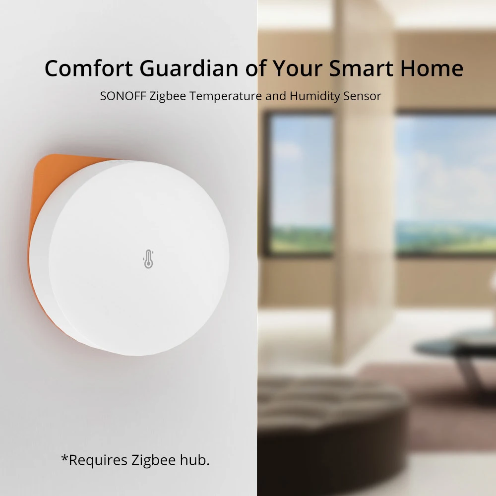 SONOFF-Sensor de temperatura y humedad SNZB-02P Zigbee Smart Home, funciona con ZB Bridge Pro, ZBDongle E a través de EWeLink, Alexa y Google Home