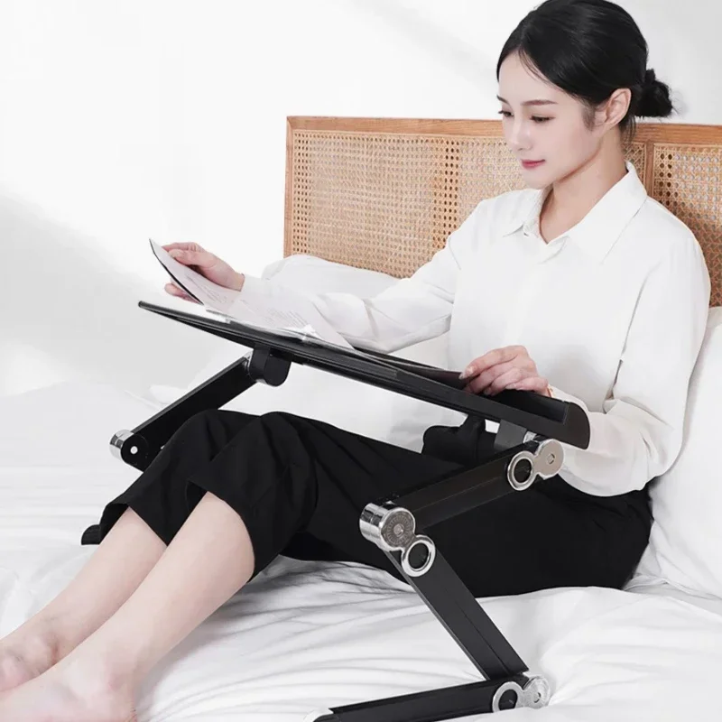 Scrivania per computer pigra da letto, tavolo sollevabile regolabile, tavolo pieghevole piatto, supporto per laptop, comoda scrivania da ufficio, soluzione per spazio di lavoro