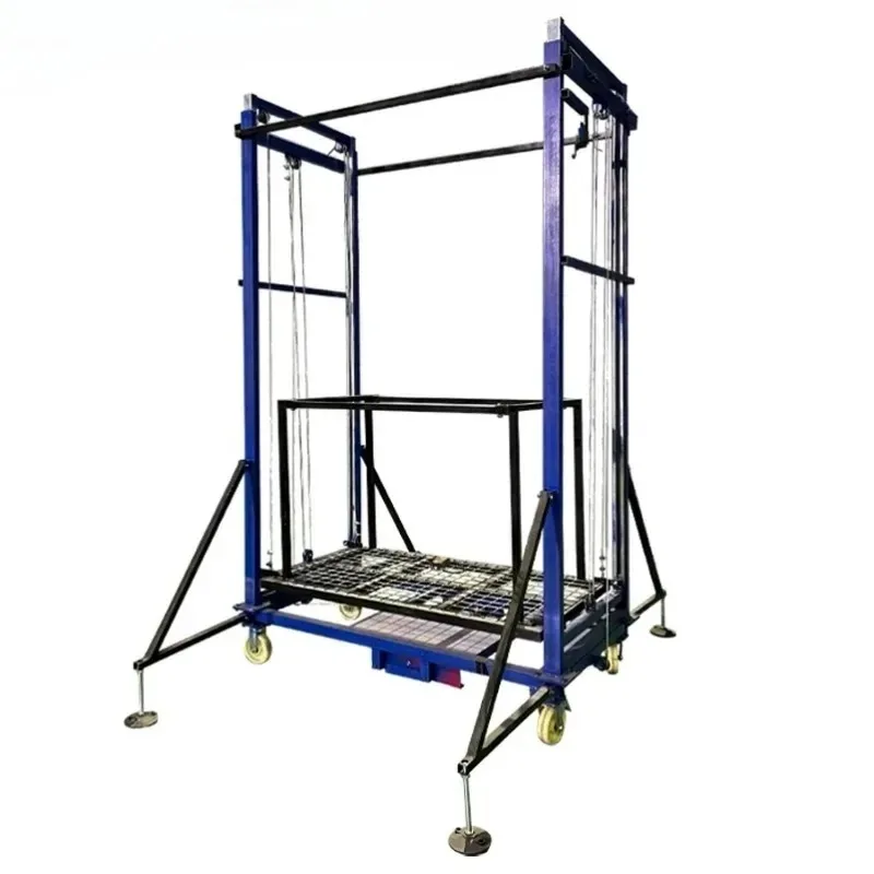 Customizable Home use Electric Scaffolding Small Lifting platform Cargo elevator Remote control Mobile Foldable