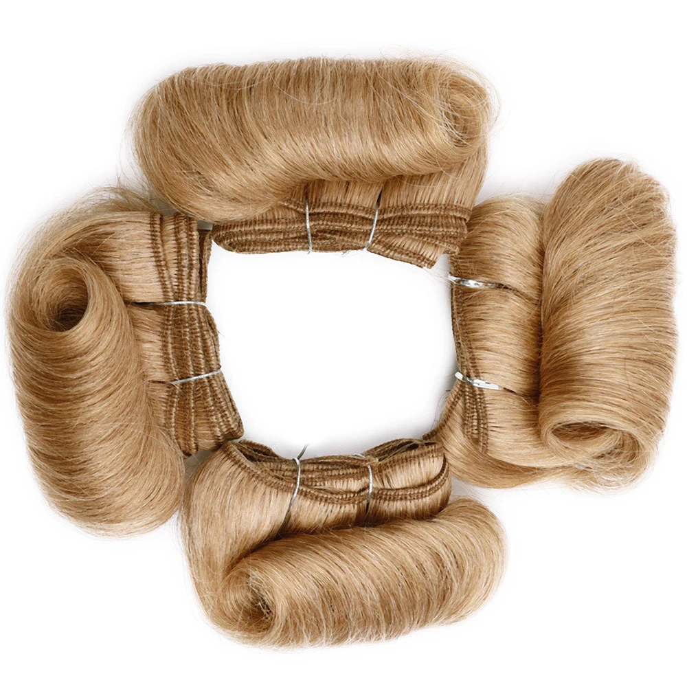 4 pçs/lote loira encaracolado pacotes 100% cabelo humano ombre cor 1b 27 30 99j brasileiro remy tecer cabelo pacotes extensão do cabelo humano