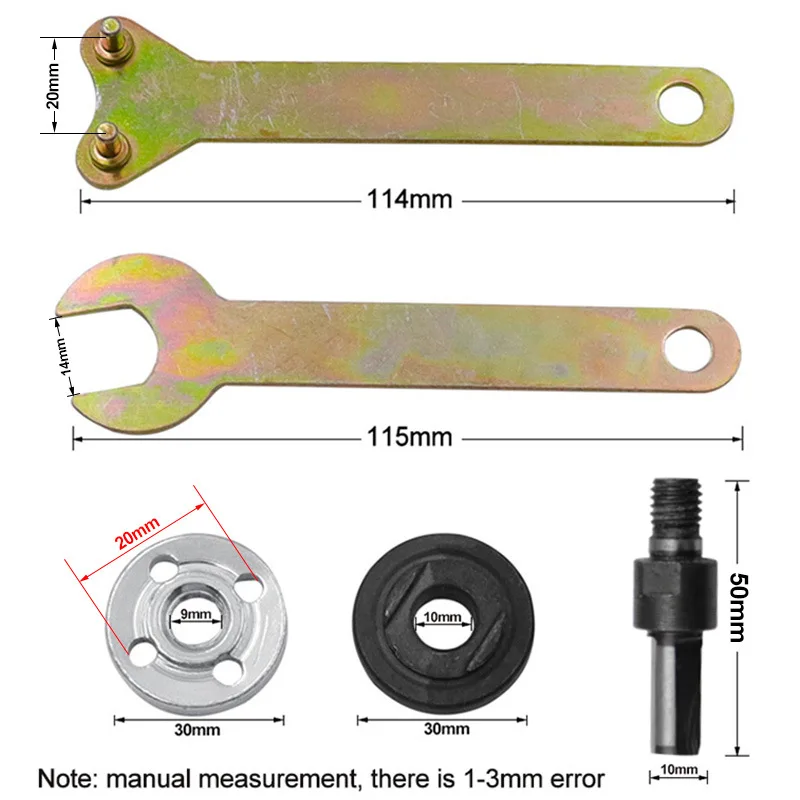 5 uds., 10mm/6mm, conversión de taladro eléctrico, amoladora angular, biela para disco de corte, rueda de pulido, Kits adaptadores de soporte de mango