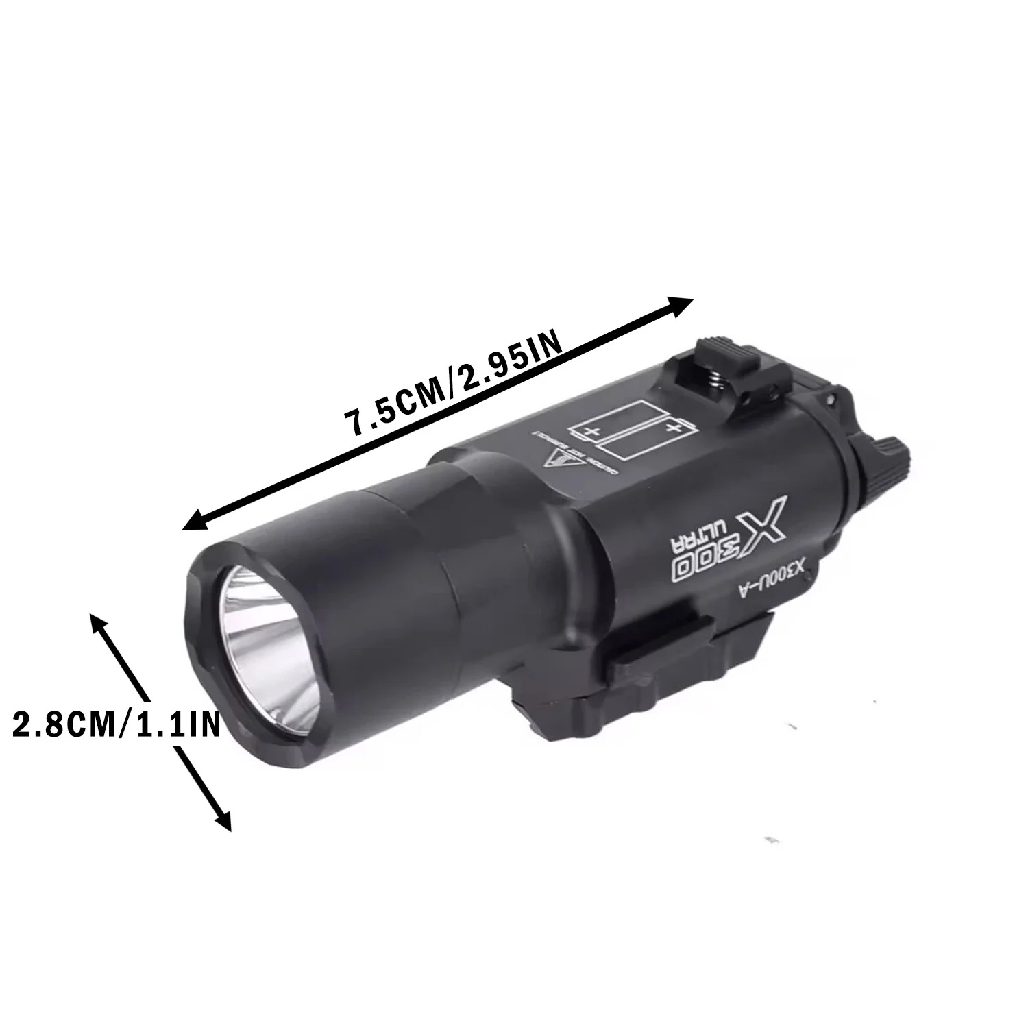 Surefir X300U Scout Light Gun Light Lanterna Rifle Strobe Flashlight Fit 20mm Rail Airsoft Hanging  FlashlightHunting