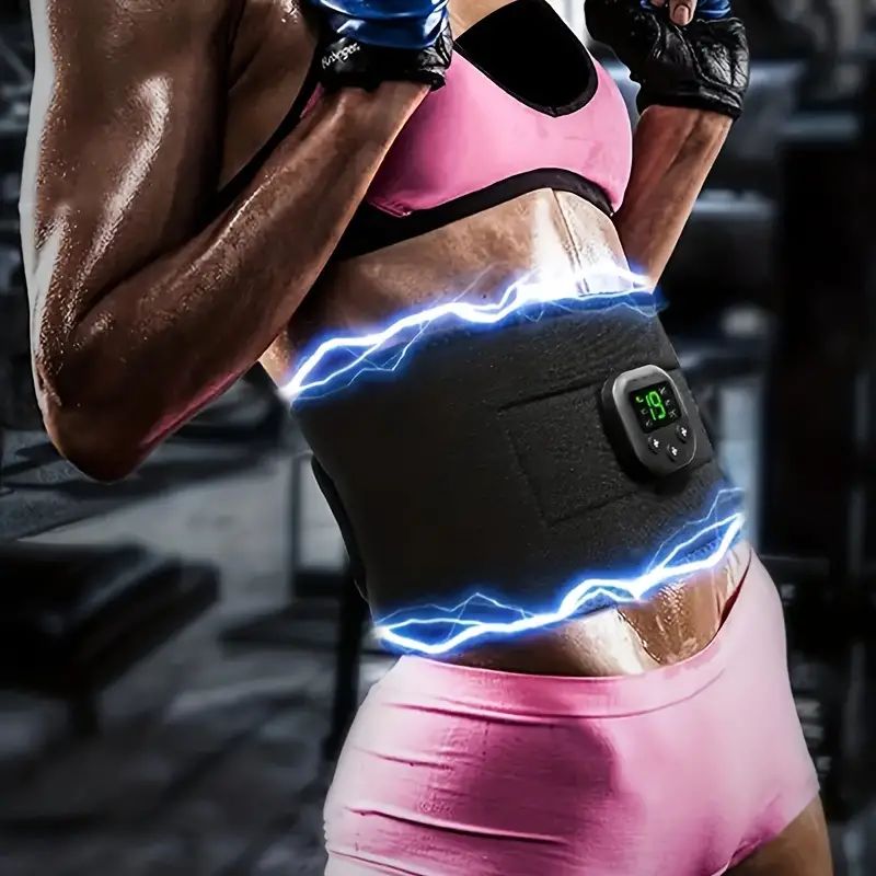 Massageador de cintura portátil carregamento usb shaper braço elétrico hip perna trainer perda de peso moldar cinto fitness massageador