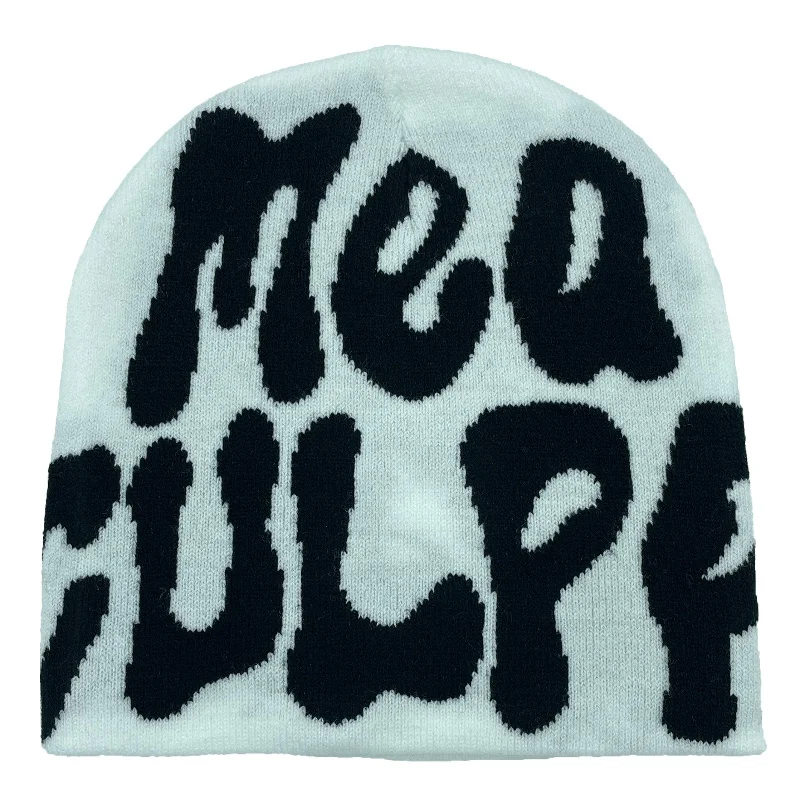 Gorros de punto Y2K, gorros de Jacquard para hombres y mujeres, conducción al aire libre, gorro cálido de moda de Europa y Estados Unidos