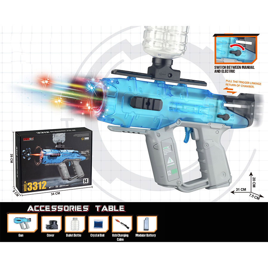 Speelgoedgel Waterbal Blaster M4 Gun, Play Ball Gun