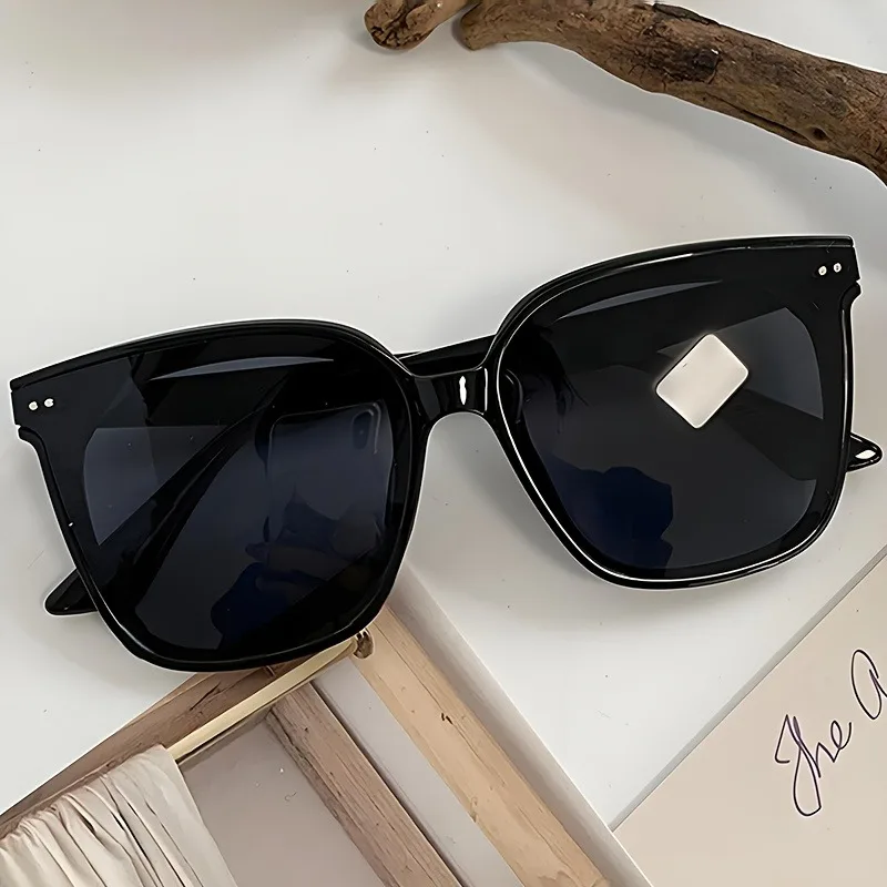 Gafas de moda estilo Retro de Hong Kong de gran tamaño para mujer, accesorios decorativos de moda para ocasiones especiales diarias