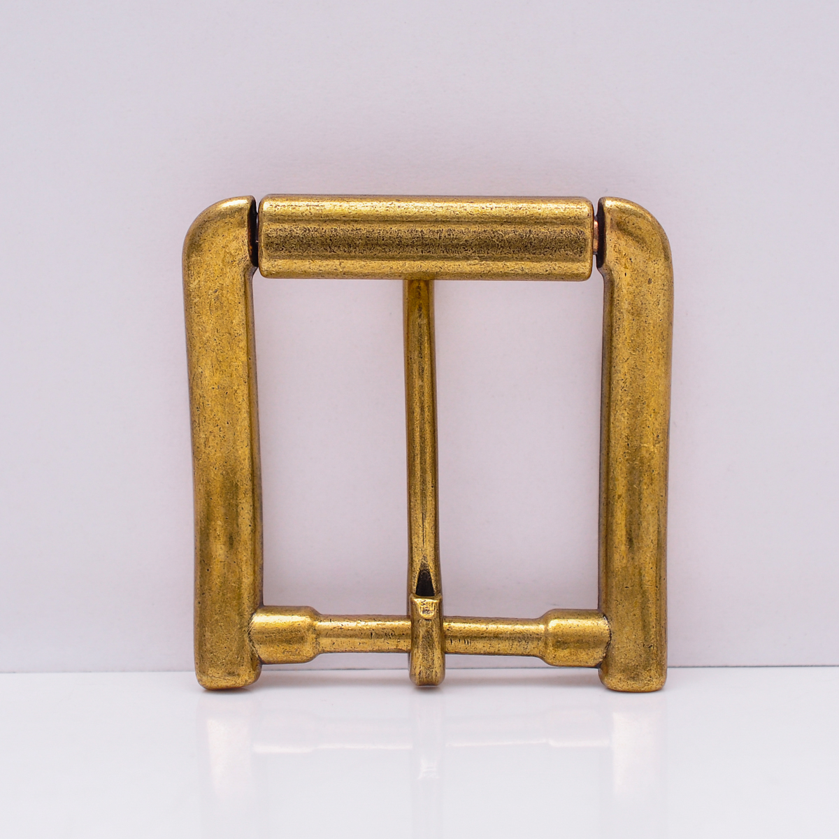 59*58MM (INNER 40 MM) Heavy duty sturdy Antique Brass Single Prong Roller Belt Buckle Replacement Fits 40mm Belt Strap