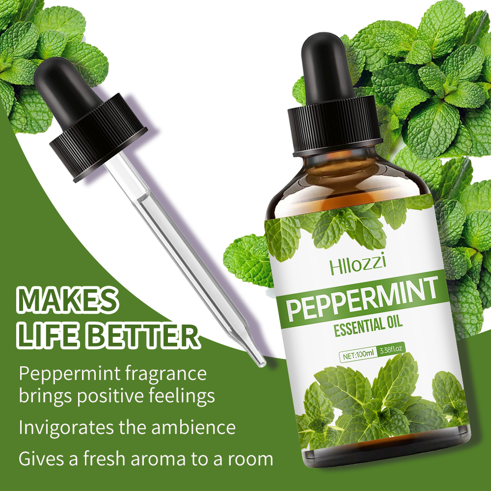 30ml/60ml/100ml 植物エキス ミント ボディケア エッセンシャルオイル 持続性のある軽い香り 顔、髪、肌、体に適しています
